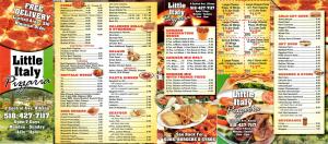 Little Italy* menu preview